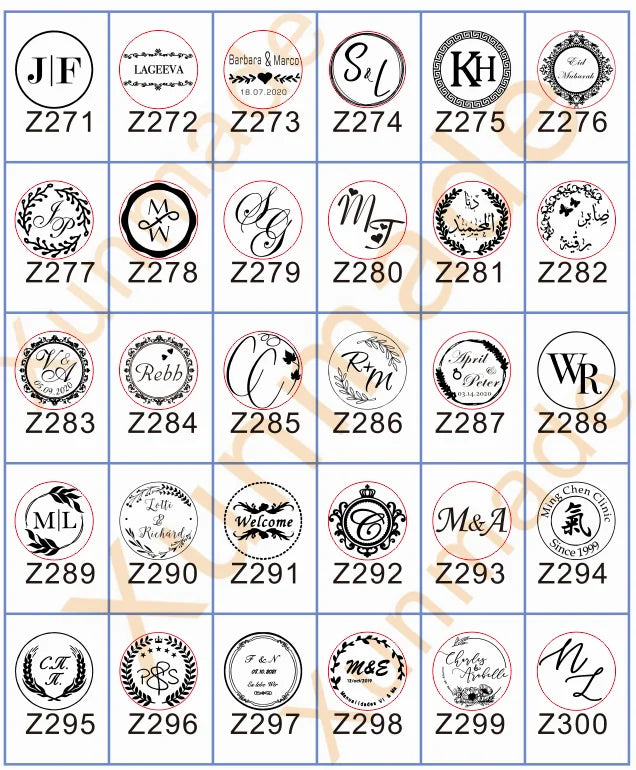 Personalized Wedding Wax Seal Stamp with 2 Initials, Custom Wedding Sealing Wax Stamp Invitation Seal Stamp. Initials Wax Seal