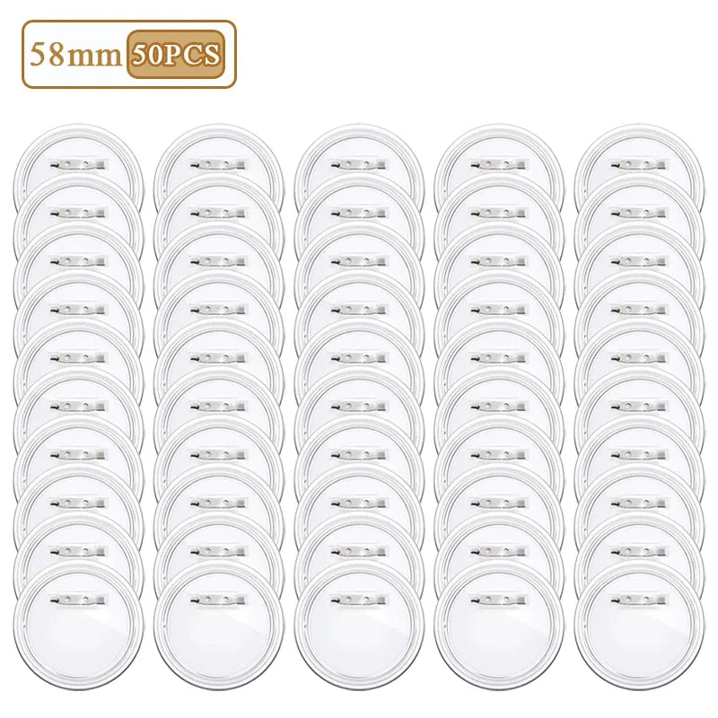 DIY Badge Making Kit Round Pin Button Supplies for Custom Name Tags Brooches Cosplay Event Party Craft Decoration Accessories