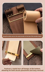 Vintage Sticky Note Clip Hanging Roll Paper Sticky Note No Sticky Ins Wind Board Note Blank Notepad Message Pad