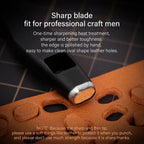 WUTA Pro Leather Oblong Punching Tools Belt Hole Puncher Flat Hollow Punches Strap Watch Band Heavy Duty Oval Hole DIY Craft