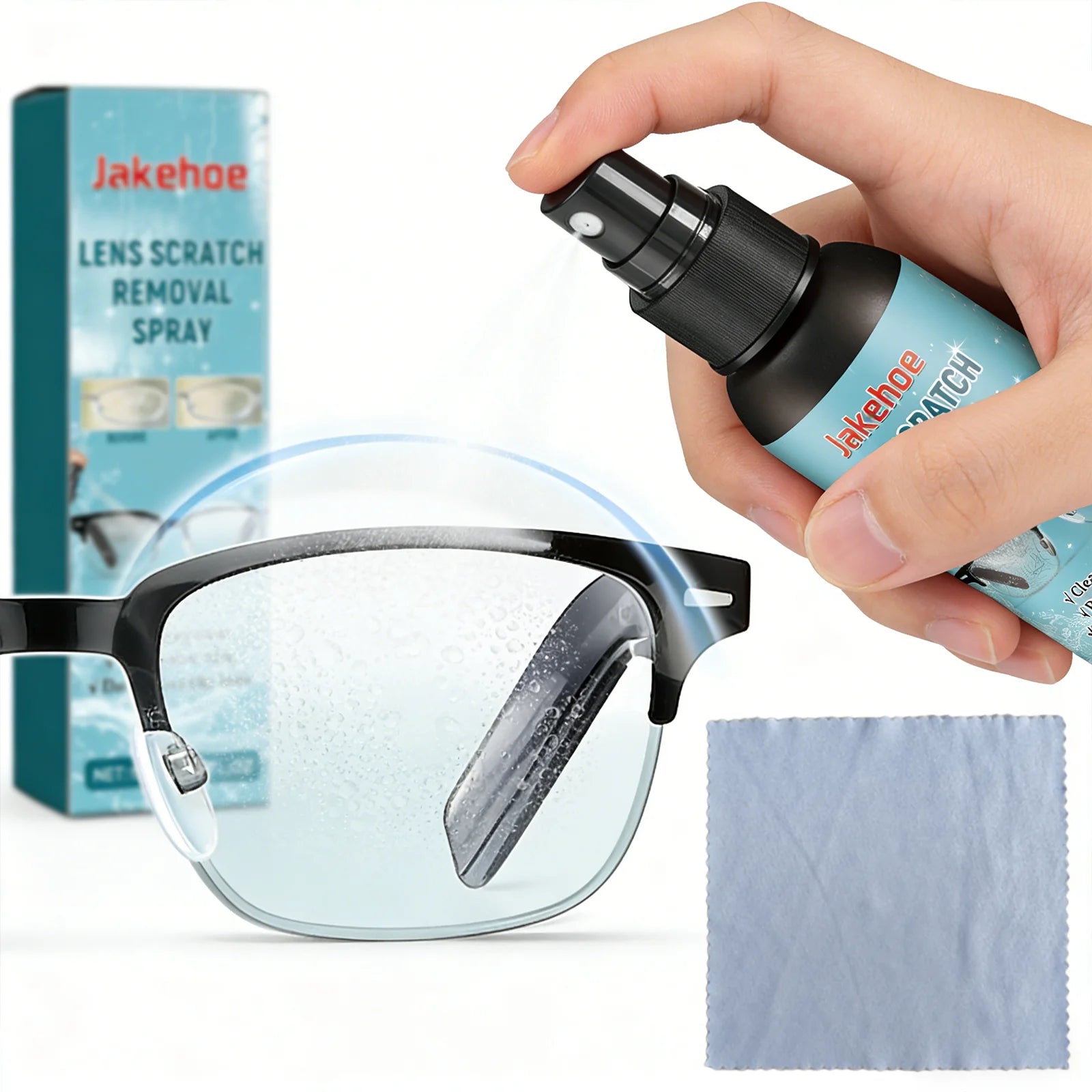 Eyeglass Lens Cleaner Spray Anti Fog Glasses Care Instant Clear Vision Oil Stain Remover Sunglasses Screen Cleaning Kit 100ml