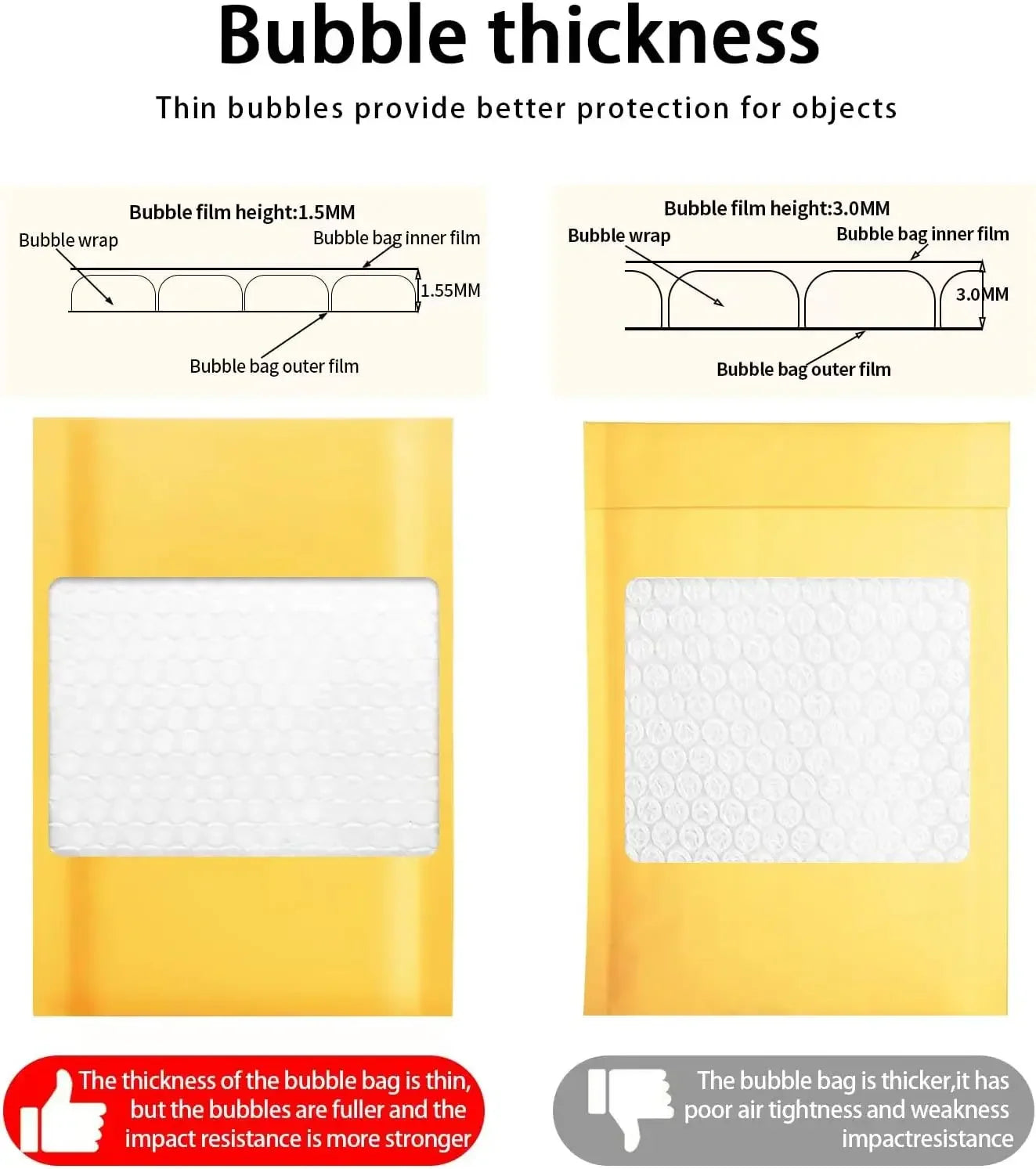 100pcs Bubble Envelope Sending Package Pouch Kraft Paper Packaging Supplies Mailer Small Business Delivery Mailing Shipping