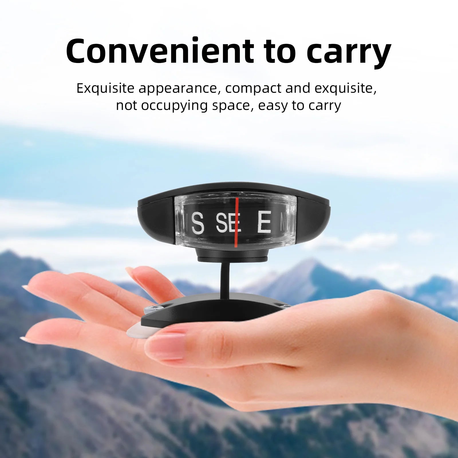 Multifunctional Compass Portable Compact Navigation Device Universal Outdoor High Precision Compass For Car Boat Moto Bicycle