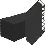 50pcs 8.9x16.5cm Black Paper Envelopes for Cash Banknote Small Change Storage Packaging Seal Bag Document Wedding Invitation Bag
