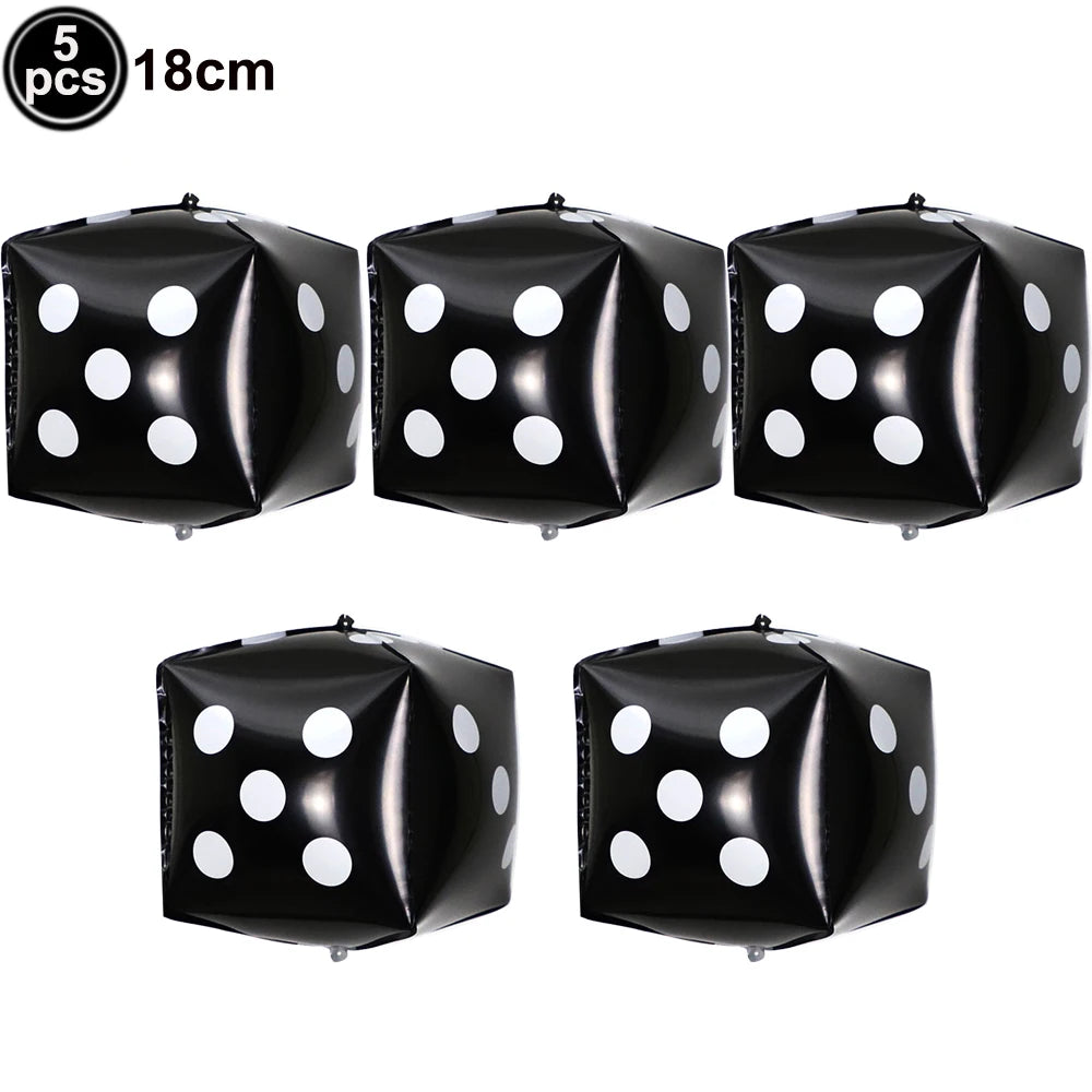 Casino Party Supplies for Men/Adults Poker Paper Plates Cups Napkins Straws for Poker Night Las Vegas Party Decorations