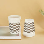 50pcs 250ml Paper Cups Natural Pulp Personalized Disposable Coffee Tea Milk Cup Drinking Accessories Camping Party Supplies종이컵