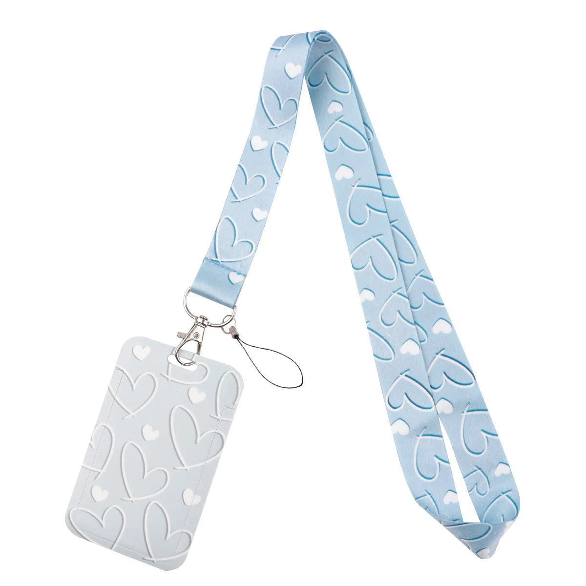 Heart Credential Holder Minimalist Style Lanyards for Key Neck Strap For Card Badge Gym Keychain Keyring Accessories Gifts