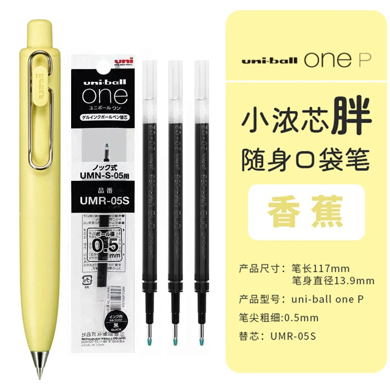 Uni Uniball One P 1pcs Gel Pen Japan Original New Stationery UMN-SP 0.5 Mini Pocket Pen Cute Portable Writing,Record Neutral Pen
