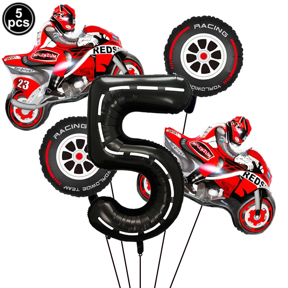Motorcycle Dirt Biker Birthday Party Supplies Motocross Dessert Paper Plates Cups Napkins Disposable Tableware Favor For Boys