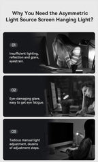 Baseus Screen Light Desk Lamp Computer Light Screen Hanging Light New Table Lamp LCD Monitor Laptop Light USB Study Read Lamp