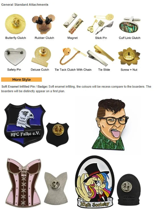 [Minimum 100pcs] Custom Logo Enamel Pin Soft/Hard Label Customized Metal Badges Lapel Brooches On Backpack Or Friend Gift