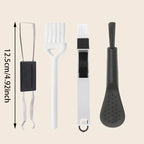 4pcs Keyboard Cleaning Kit with Keycap Puller, Plastic Keycap Remover & Shaft Cleaner for Mechanical Keyboard Maintenance.