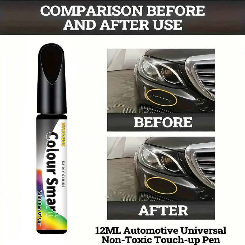 Car Touch-Up Pen - Special Marker Pen for Repairing and Refurbishing Scratches on Black Plastic Interiors, Steering Wheels, and Dashboards, Car Scratch Repair Pen, Plastic Surface Repair, Correction Pen, Plastic Repair Pen, P