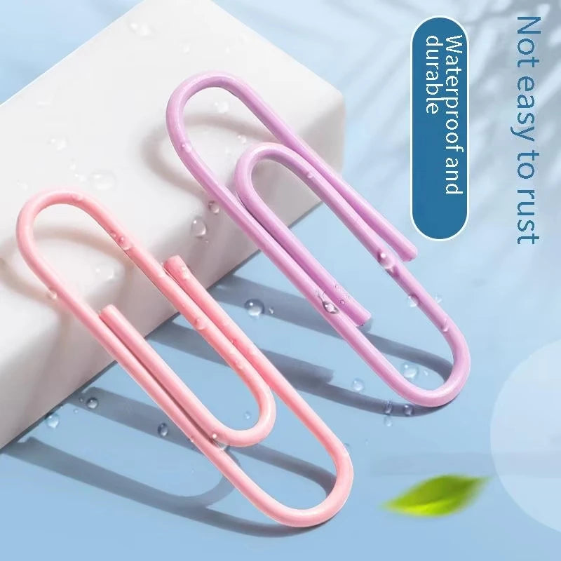 160-Count Barrel Of Durable Silver And Colored Paper Clips For Stationery, Paper Organizers, And Binding Supplies.