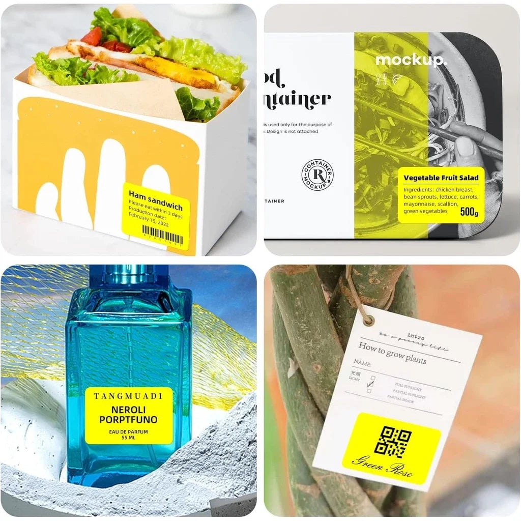 NIIMBOT B21/B203/B3S Colored Label Machine Printing Paper Self Adhesive Label Waterproof Oil Resistant Tear Resistant Label