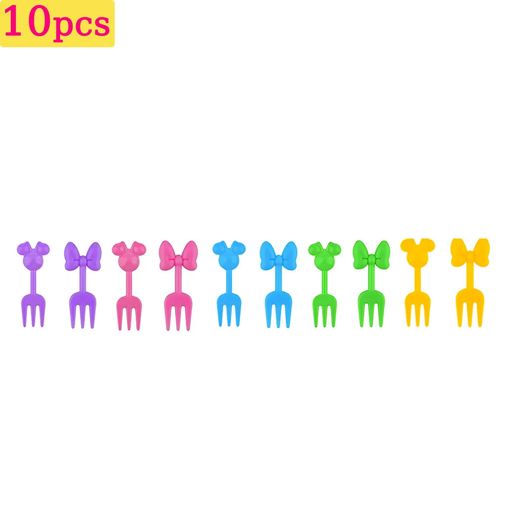Kids Lunch Bento Box Accessories with Silicone Cupcake Liners for Baking and Small Animal Food Toothpicks Fruit Forks
