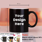 Personalised Magic Mugs Custom Colour Changing Cup Heat Activated Any Image Photo Or Text Printed On Mug Dad Mothers Day Gift