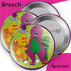 Dinosaur Barney Party Supplies Decorations Kids Birthday Disposable Tableware Tablecloth Cups Plate Party Theme Favors
