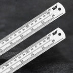 15/20/30/40/50cm Stainless Steel Ruler Double Side Scale Stainless Steel Straight Ruler Thickening Engineer Grade Measuring Tool