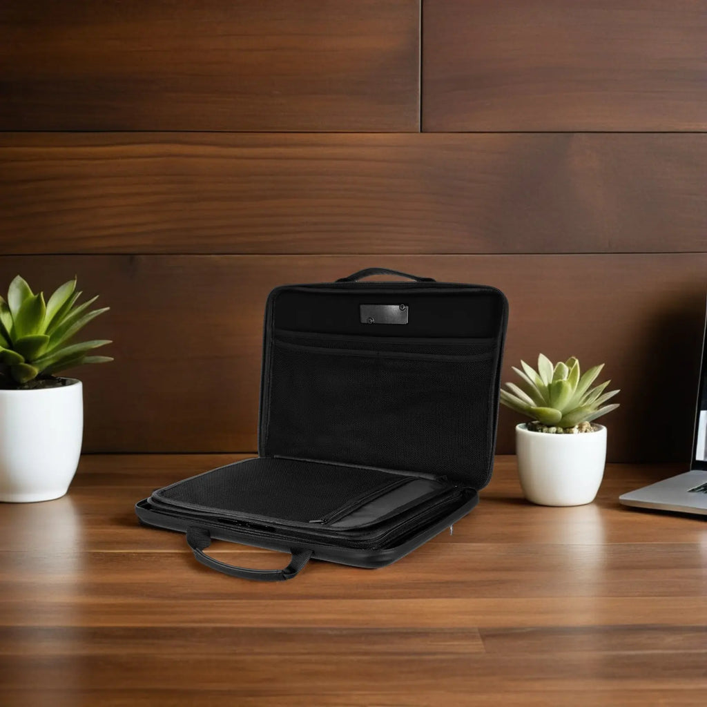 Portable Fireproof Document Box Lockable Accordion File Organizer 13 Pockets Zippered Folder Storage Bag for Home Office