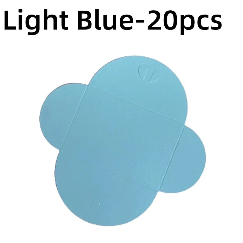 20pcs Colored pearlescent Envelope Thick Cardboard Small Foldable DIY Paper Envelopes Self Locking Buckle Letter Gift Card Cover