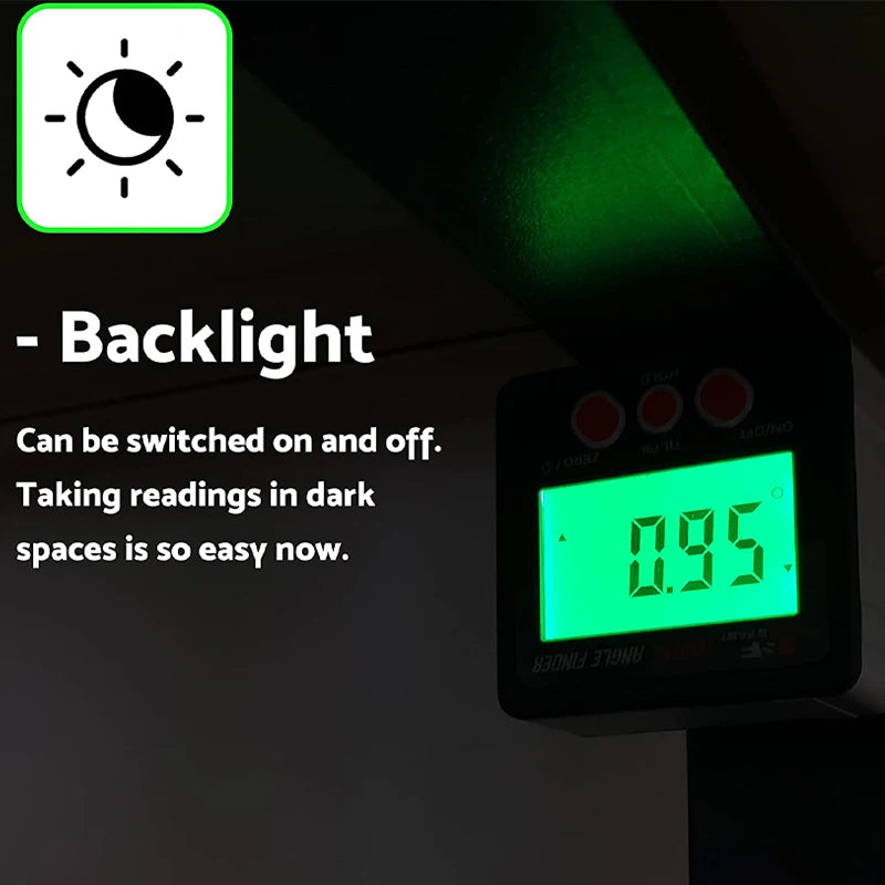 360° IP65/IP54 Digital Protractor Electronic Goniometer Inclinometer Digital Level With Magnetic Base