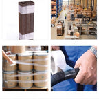 25m Striped Fiber Tape Transparent Single Side Adhesive Fiberglass Tape Insulation Wrap for Lithium Battery Pack Packaging Fixed