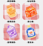 5pcs/lot Cartoon Beverage Bottle Clips Cute Acrylic Decorative Clips, Student Stationery Gifts, Test Paper Clips Ins Small Clips