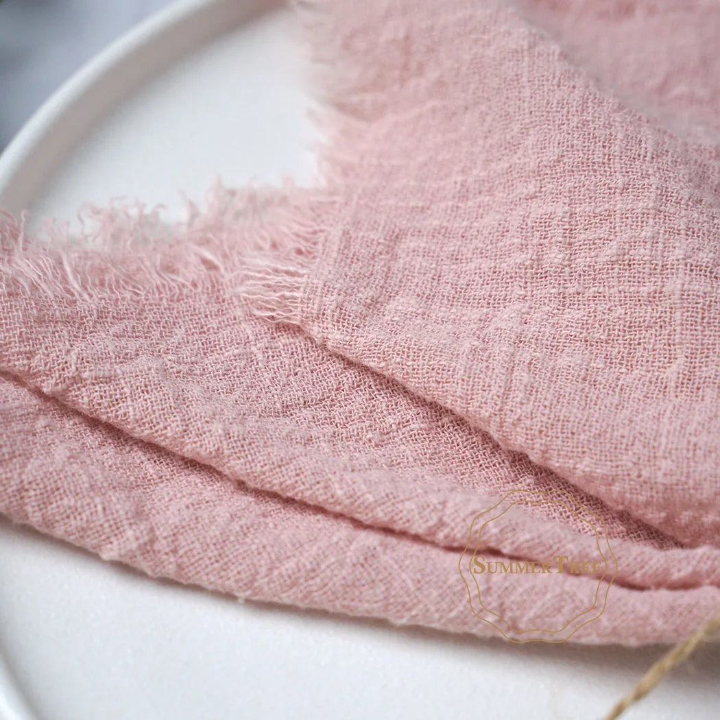 10pcs 32x32cm Cotton Gauze Napkins Retro Burr Design Napkin for Vintage Wedding Receptions Banquets Christmas Table Decoration
