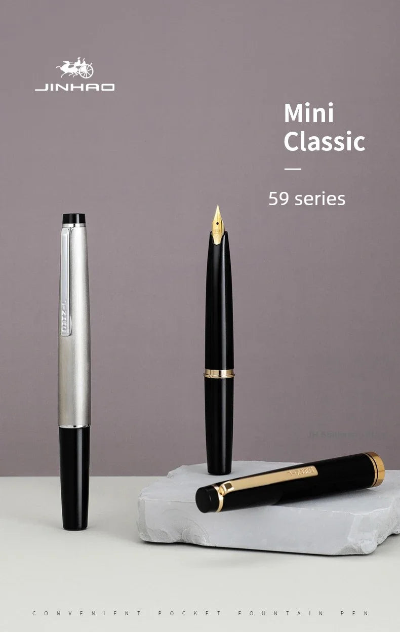 JINHAO 59 Fountain Pen EF F Hooded Nib Luxury Elegant Fountain Pens calligraphy Pens PK 80 School Office Supplies Stationery