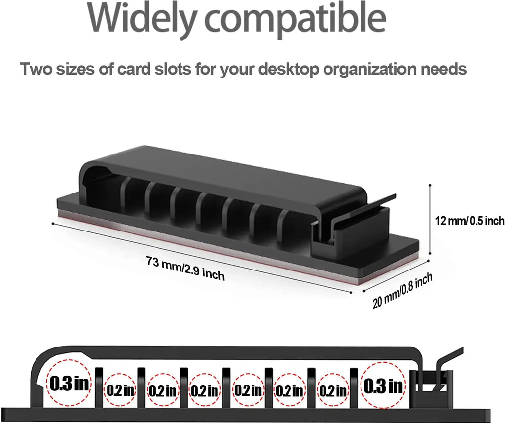 Self-adhesive Cable Organizer Wire Tie Cable Clamp Clips Holder Clamp Management Car GPS Data Decorative Cord Winder Manager