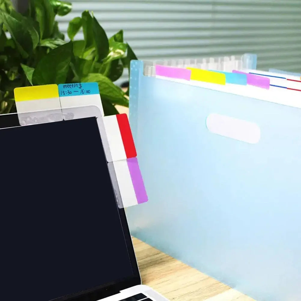 10 Waterproof Writable Semi Transparent Index Tabs Sticky Tabs for Books Notebooks Organizing Files Page Markers