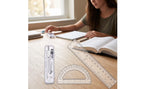 Geometry Tool Kit Transparent Geometry Set with Case Compass Set with Case Accurate Drawing Tool Kit Multi-Purpose for Students