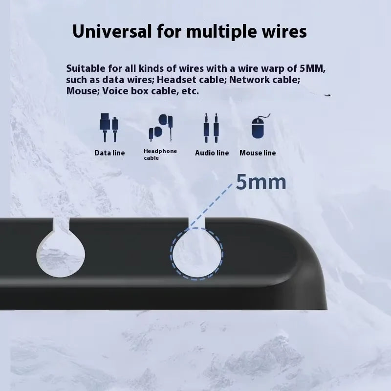 Desktop Cable Organizer, Mobile Phone Charging Cable, Data Cable Organizer, Network Wiring Fixture, Storage Bundle Buckle