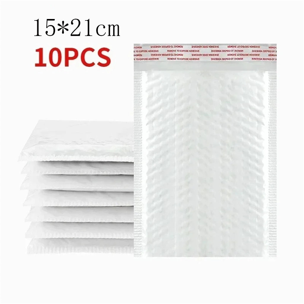11/15/23cm White Bubble Envelopes Convenient Thicken Waterproof Shockproof Bubble Mailers Envelope Bags Self Seal Packing Bag