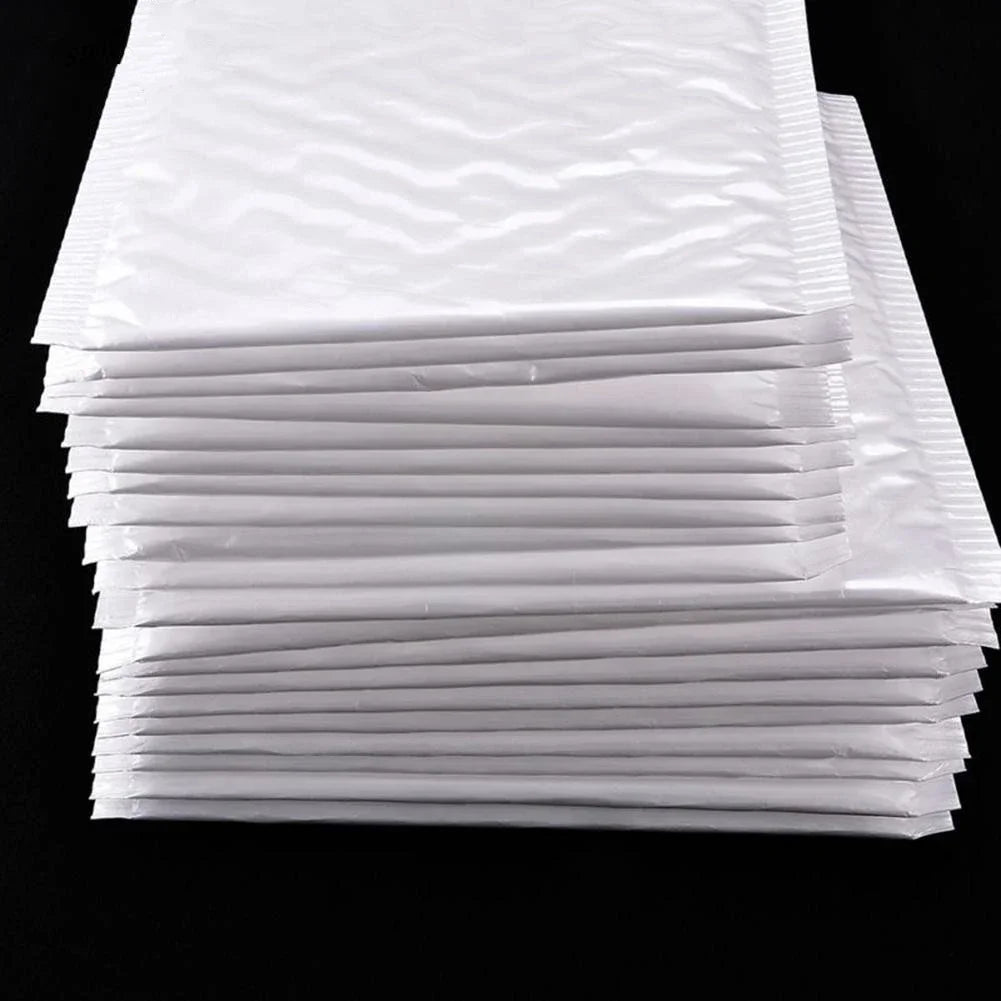 100-10Pcs Bubble Envelopes Bags White Waterproof Foam Bags Self Seal Packing Bags Mailers Shipping Envelope Storage Organizer