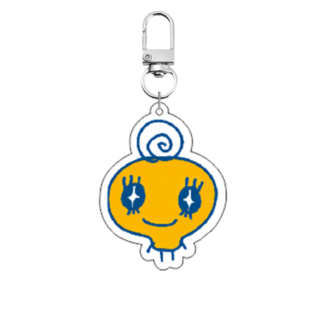 Acrylic GoGo Tamago Q Version Mobile Phone Chain Mametchi Kuchipatchi Mimitchi Gozarutchi Key Chain Cell Phone Pendant Gifts