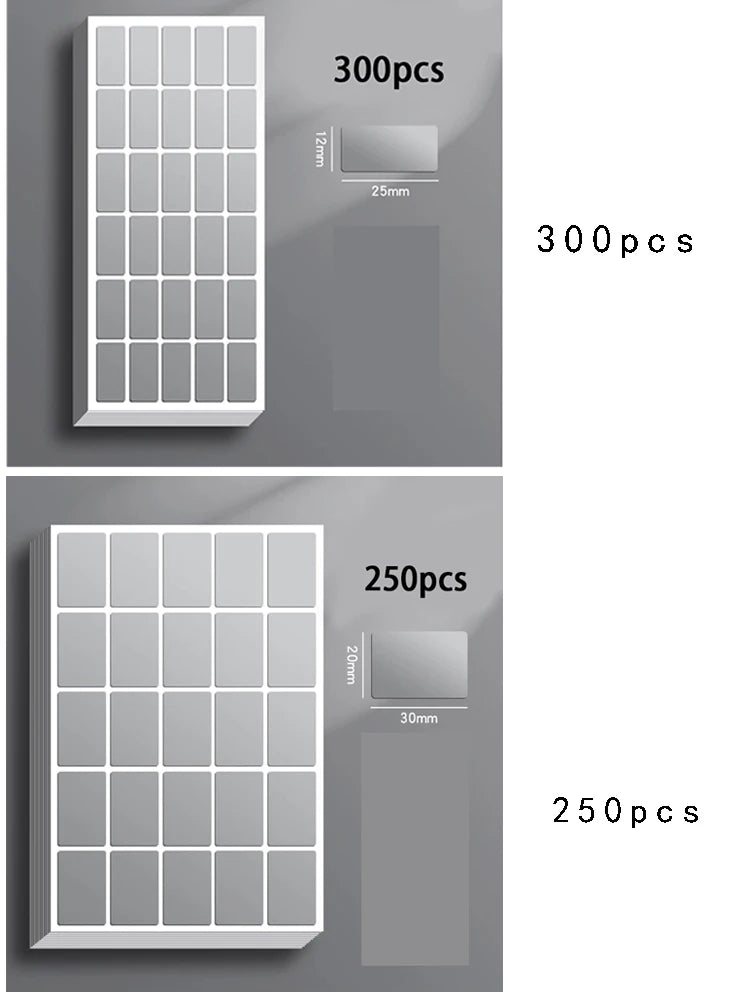 160Pcs-300Pcs-600Pcs Removable Waterproof Label Stickers Ideal for Organizing Office & Home Use Storage Freeze Food Design