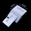 20Pcs/lot Earring Display Cards Earrings Packaging Card Hanging Hook 925/Blank Silver Mark Jewelry Storage Price Tag Supplies