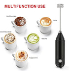 1/2sets Electric Handheld Egg Beater Coffee Milk Frother Portable Milk Foam Maker for Baking Food Mixer Essential Kitchen Tool