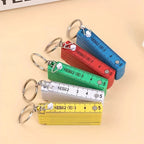 Mini Folding Ruler Keychain Portable Plastic Measuring Tape