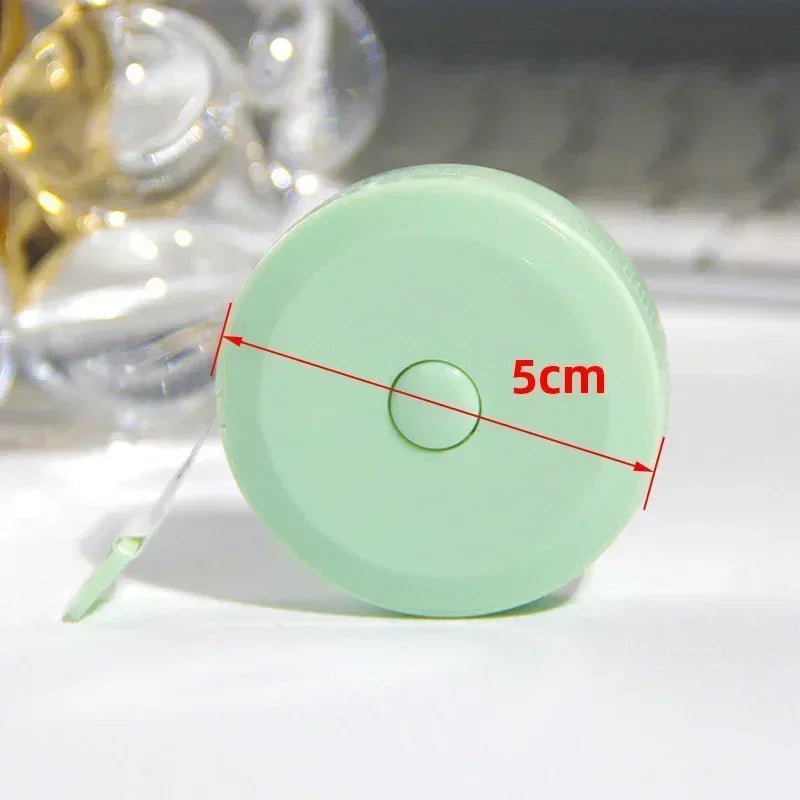2M soft leather measuring ruler, portable telescopic self-locking tape measure, soft ruler scale body seam flexible tailor ruler
