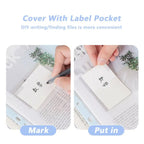 INS Style Loose Leaf A4 File Folder Transparent Detachable Data Book Students Stationery Office Storage Booklet School Office