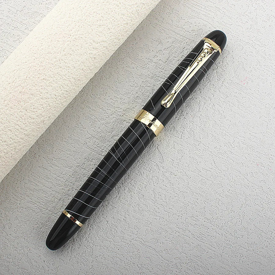Jinhao X450 Classics Thick Body 1.0mm Bend Nib Calligraphy Pen High Quality Metal Fountain Pen Luxury Ink Gift Pens for Writing