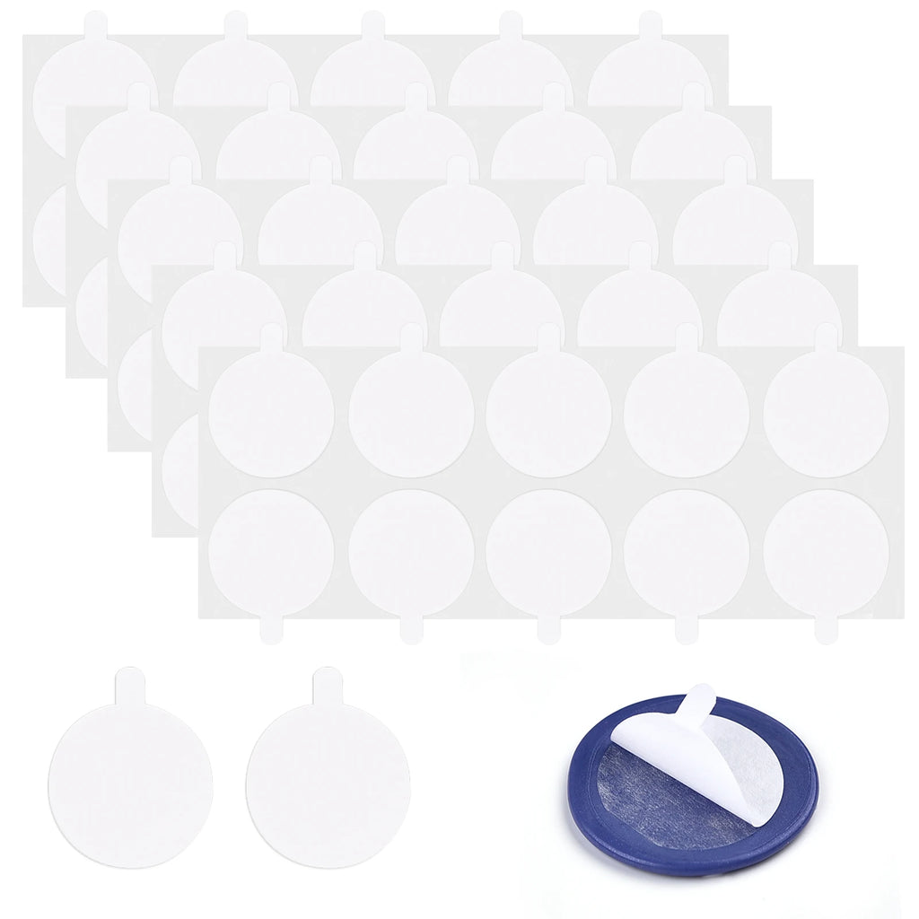50Pcs Wax Seal Stamp Double-Sided Adhesive Stickers Round Discs Stamp Adhesive Tape DIY Envelope Cards Label Wax Sealing Sticker