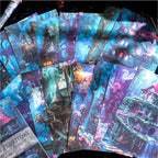 Journal Go 30pcs Fantasy Territory Junk Journal Scrapbooking Material Paper Memo Pads Cards Retro Background Decoration Paper