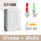 Niimbot D110 Label Printer Bluetooth Mini Adhesive Portable Smart Label Maker UV Without Ink For Office School Labeling Machine