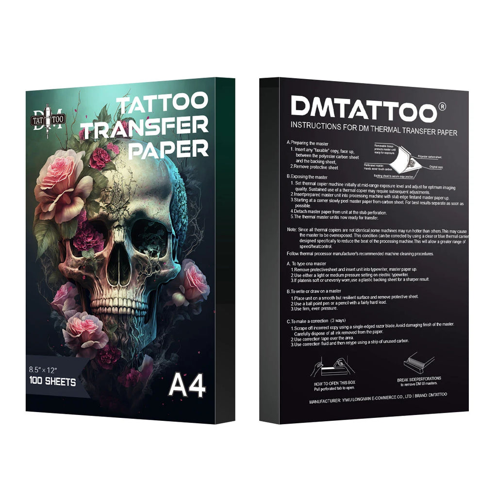 10/20/30/50/100pcs DM New A4 Tattoo Transfer Paper Copy Paper Used for Tattoo Transfer Machine Thermal Paper Tattoo Accessories