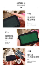 Multicolor Self-Inking Stamp Ink Pad for Planners Art Scrapbooking Student School Supplies Colorful Stationery Accessories