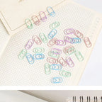TUTU 50pcs /bag mini heart gold rose gold Color Clip Bookmark binder clip Office Accessories paper Clips Patchwork Clip H0481